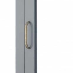 TeamsonUS Teamson Home Mercer Mid Century Modern Wooden Removable Medicine Cabinet, Gray