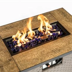 TeamsonUS Teamson Home 1/2 Inch Reflective Fire Glass For Fire Pits 9 Lb / 4 Kg Bag, Blue