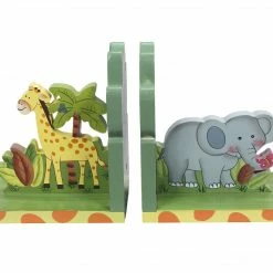 TeamsonUS Fantasy Fields Sunny Safari Bookends, Set Of 2, Multicolor Kids