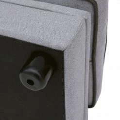 TeamsonUS Teamson Pets Chaise Lounge Dog Bed With Storage For Cats And Small Dogs, Gray