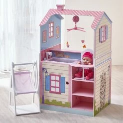 TeamsonUS Olivia's Little World Baby Doll Changing Station Dollhouse With Storage, Multicolor Kids
