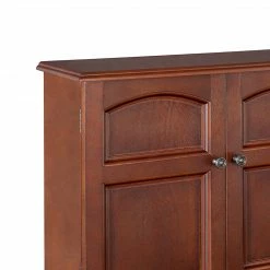 TeamsonUS Teamson Home Martha Removable Wall Cabinet 2 Doors, Mahogany