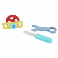 TeamsonUS Teamson Kids Little Helper Wooden Tool Box, Tool Belt And Accessories, Multicolor New