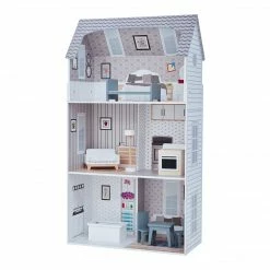 TeamsonUS Olivia's Little World Furnished Dollhouse For 12" Dolls, White Kids