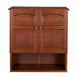 TeamsonUS Teamson Home Martha Removable Wall Cabinet 2 Doors, Mahogany