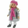 TeamsonUS Sophia's Doll Dress, Leggings, Hat, And Scarf Set For 18" Dolls Kids