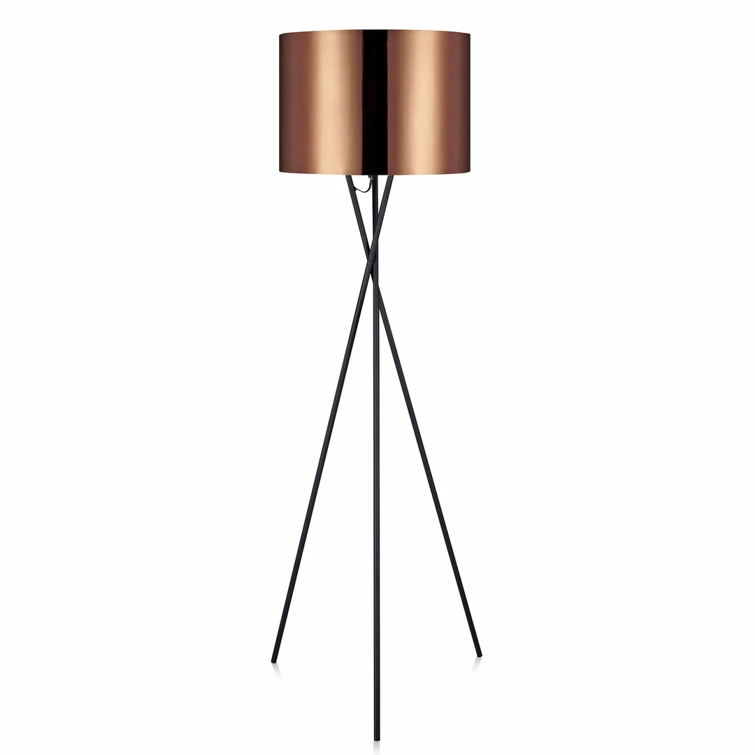 TeamsonUS Teamson Home Cara Tripod Floor Lamp With Copper Shade