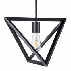 TeamsonUS Teamson Home Armonia Geometric Pendant Lamp, Black