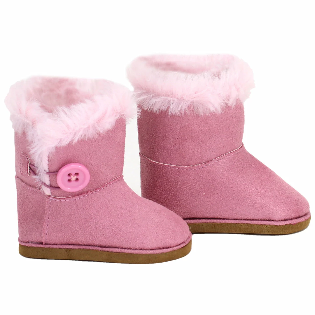 TeamsonUS Sophia's Winter Boots For 18" Dolls, Pink Kids