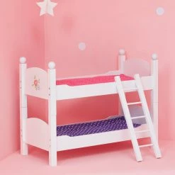 TeamsonUS Kids Olivia's Little World - Little Princess 18" Doll Double Bunk Bed