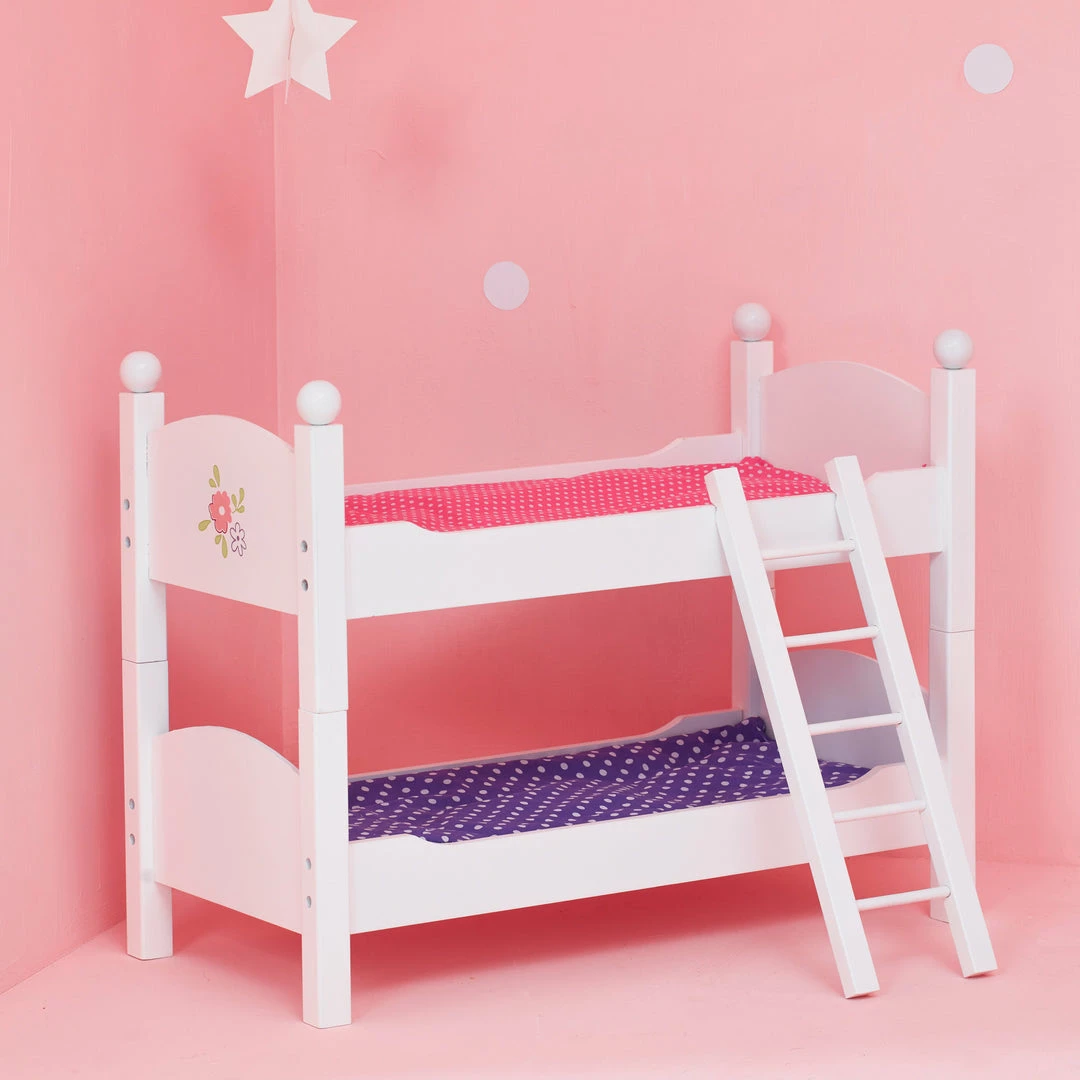 TeamsonUS Kids Olivia's Little World - Little Princess 18" Doll Double Bunk Bed