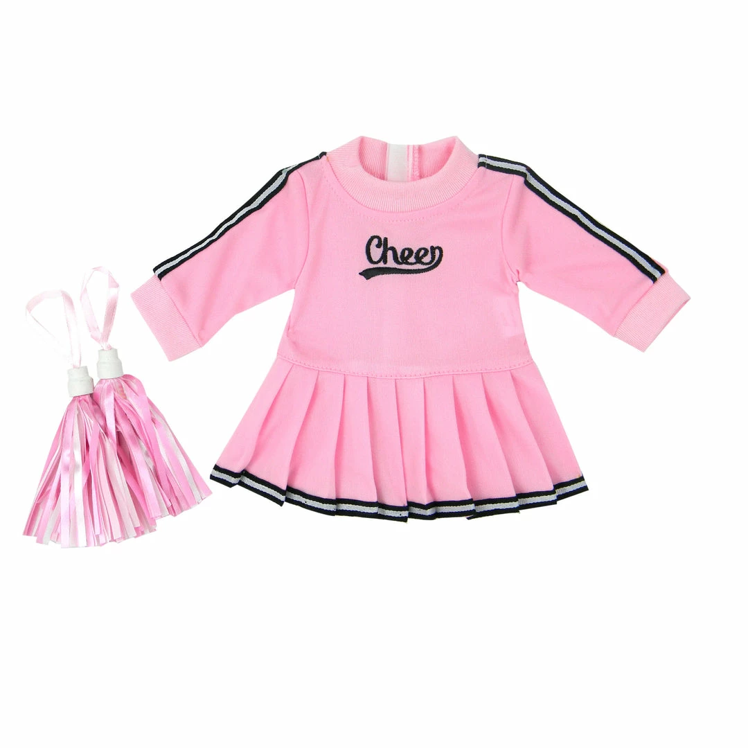 TeamsonUS Sophia's Cheerleader Outfit Set For 15'' Dolls, Pink