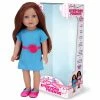 TeamsonUS Kids Sophia's Posable 18" All Vinyl Auburn Hair Doll "Hailey" With Blue Eyes