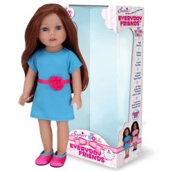 TeamsonUS Kids Sophia's Posable 18" All Vinyl Auburn Hair Doll "Hailey" With Blue Eyes