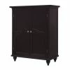 TeamsonUS Teamson Home Versailles Wooden Floor Cabinet With 2 Shelves, Dark Espresso