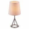 TeamsonUS Teamson Home Aria 15" Modern Table Lamp With Round Shade, Brass/Khaki