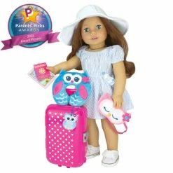 TeamsonUS Sophia's Travel Accessories Plus Suitcase Set For 18" Dolls