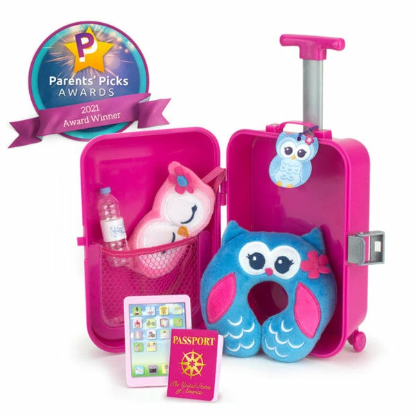 TeamsonUS Sophia's Travel Accessories Plus Suitcase Set For 18" Dolls
