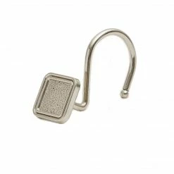 TeamsonUS Teamson Home Stratford Shin Shower Hooks, Set Of 12, Chrome