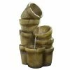 TeamsonUS Teamson Home Stacked Pots Outdoor Garden Fountain