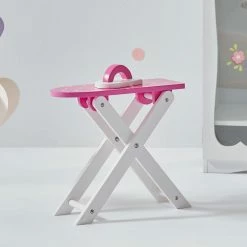 TeamsonUS Kids Olivia's Little World Little Princess Wooden Doll Ironing Board And Iron, Pink/White