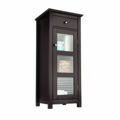 TeamsonUS Home Chesterfield Floor Cabinet, 1 Door And 1 Drawer