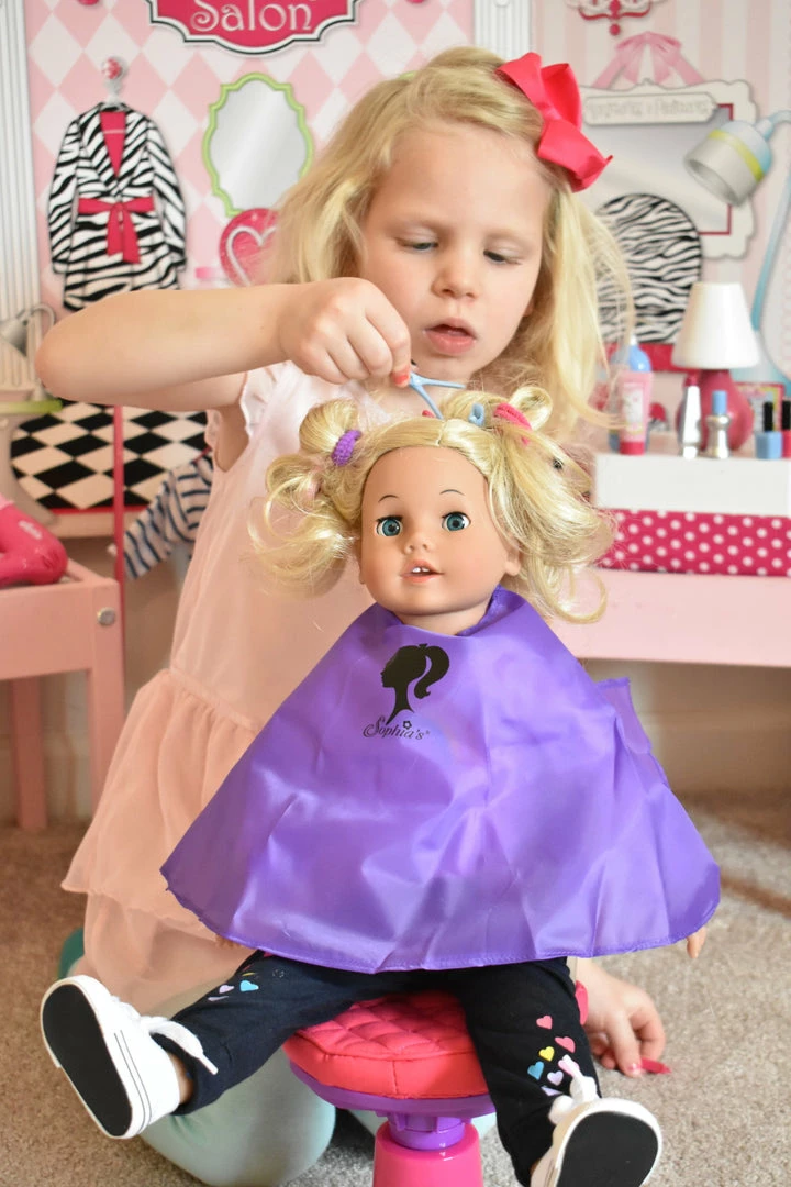 TeamsonUS Kids Sophia's Hair Salon Complete 30 Piece Play Set For 18" Dolls