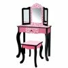 TeamsonUS Kids Fantasy Fields - Fashion Leopard Prints Gisele Play Vanity Set - Pink / Black