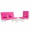 TeamsonUS Olivia's Little World - Polka Dots Princess 18" Doll Pink Lounge Set Kids