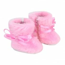 TeamsonUS Kids Sophia's Winter Coat, Hat And Boots Set For 15'' Dolls, Light Pink