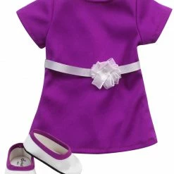 TeamsonUS Sophia's Posable 18" All Vinyl Brunette Hair Doll "Miley" With Brown Eyes