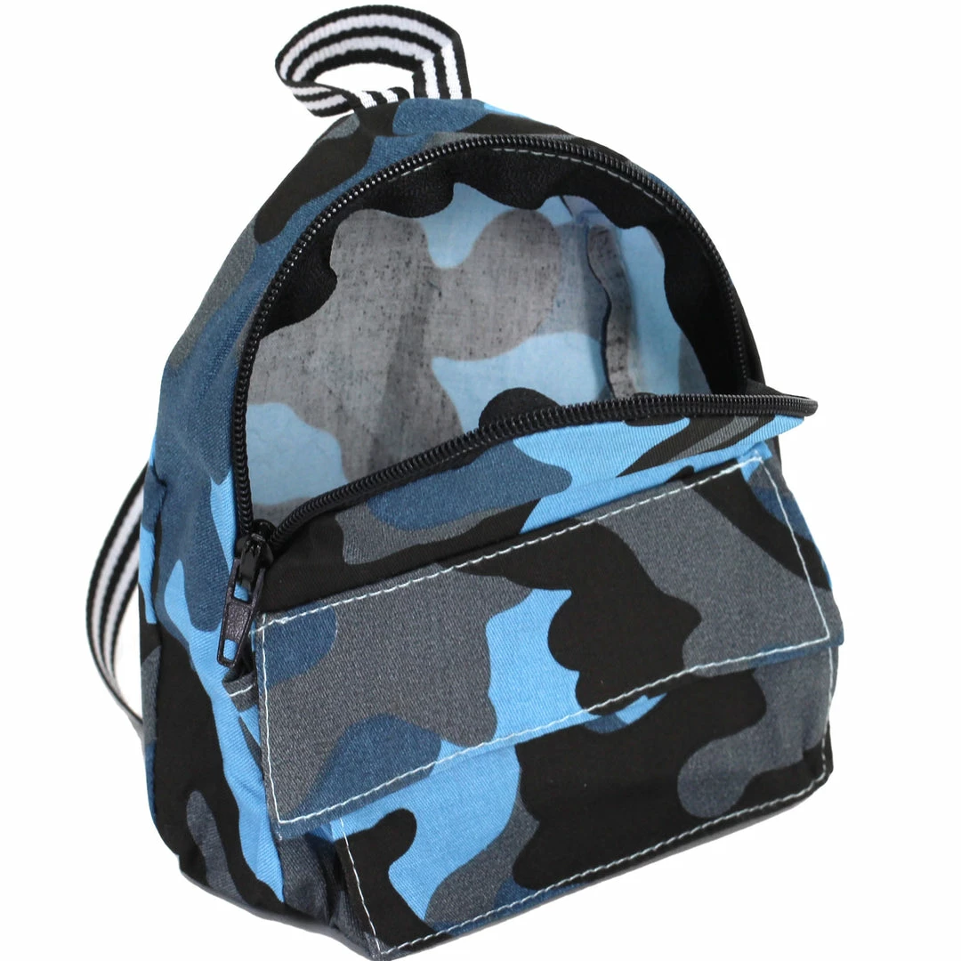 TeamsonUS Sophia's Camouflage Nylon Backpack For 18" Dolls, Blue Kids