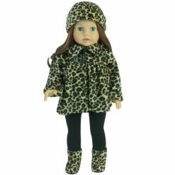 TeamsonUS Sophia's Doll Coat, Hat, Leggings, And Boots Set For 18" Dolls