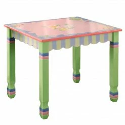 TeamsonUS Fantasy Fields Magic Garden Kids Wooden Table, Multicolor