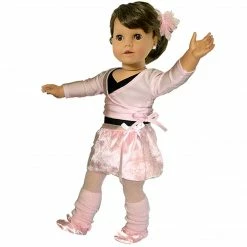 TeamsonUS Sophia's Complete Ballet Leotard And Sweater Set For 18" Dolls, Light Pink Kids