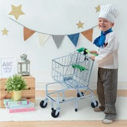 TeamsonUS Teamson Kids Supermarket Happy Metal Shopping Cart