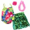TeamsonUS Kids Sophia's 4 Piece Hawaiian Floral Bathing Suit Set For 18'' Dolls