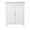 TeamsonUS Teamson Home Glancy Wooden Floor Cabinet With Shutter Doors, White