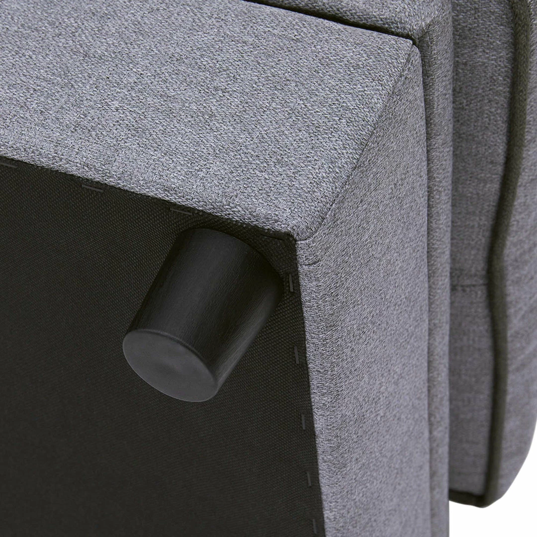 TeamsonUS Teamson Pets Chaise Lounge Dog Bed With Storage For Small And Medium Dogs, Gray