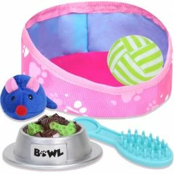 TeamsonUS Sophia's Tan Plush Kitten And Accessories Set For 18