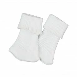 TeamsonUS Sophia's Ribbed Fold Over Cuff Crew Socks For 18