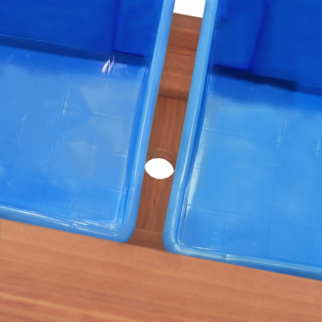 TeamsonUS Teamson Kids Outdoor Wooden Picnic Table With 2 Sensory Bins For Sand/Water Play Plus Accessories, Warm Cherry