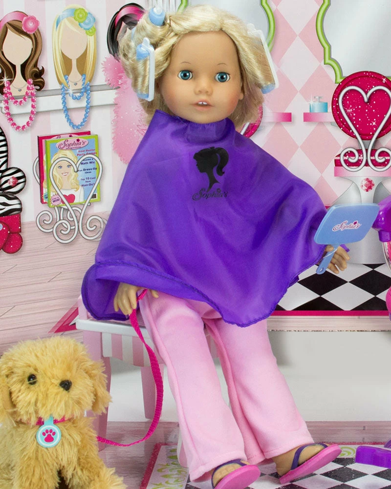 TeamsonUS Kids Sophia's Hair Salon Complete 30 Piece Play Set For 18" Dolls