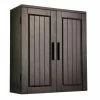 TeamsonUS Teamson Home Catalina Removable Wooden Wall Cabinet With 2 Doors, Espresso
