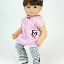 TeamsonUS Sophia's Doll Sweatshirt, Tunic, And Leggings Set For 15" Dolls