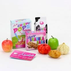 TeamsonUS Kids Sophia's Cash Register, Grocery Food And Money Set For 18