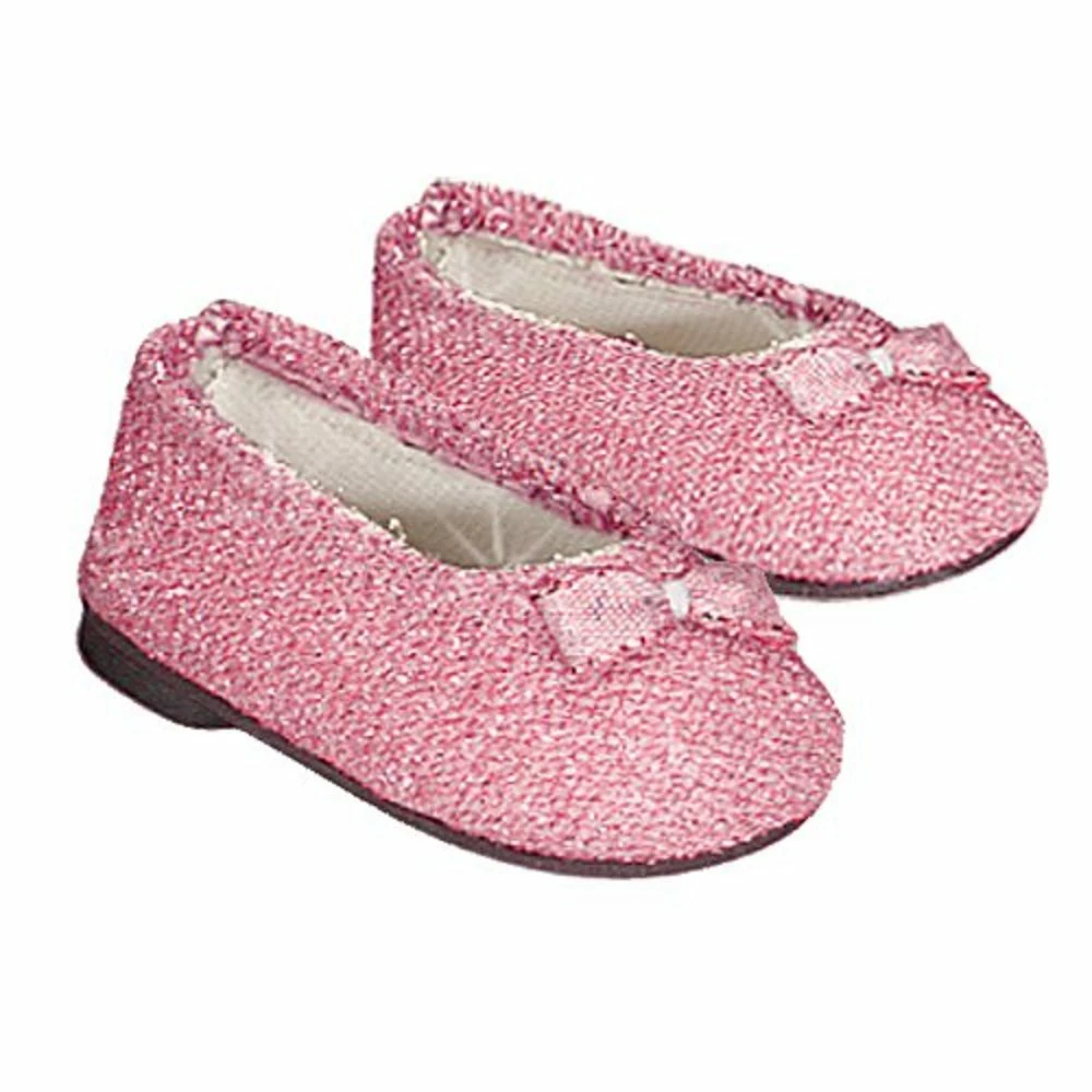 TeamsonUS Sophia's Pink Glitter Dress Shoes Accessory For 18" Dolls Kids