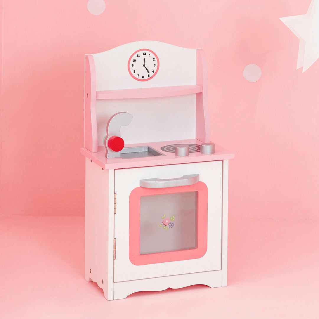 TeamsonUS Kids Olivia's Little World - Little Princess 18" Doll Sweet Pink Kitchen