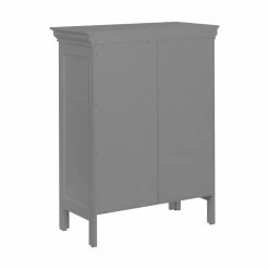 TeamsonUS Teamson Home Stratford Contemporary Wooden Floor Storage Cabinet With Two Doors, Gray