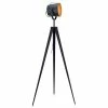 TeamsonUS Teamson Home Artiste 62" Modern Tripod Floor Lamp With Adjustable Head, Black/Gold